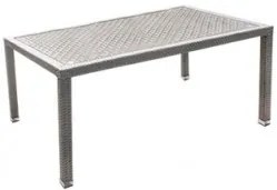 Ратанова маса с алуминиева рамка - 160 х 70 х 95см