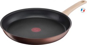 Тиган Tefal Eco-Respect G2540602, 28 см, Титаниево незалепващо покритие, Thermo-Fusion, Thermo-Signal, Индукция, Бронз/кафяв