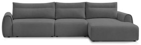 Сив ъглов диван Aden – Bobochic Paris