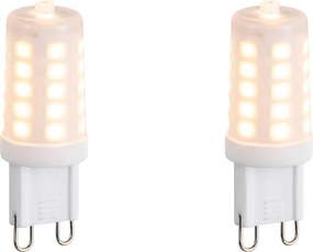 Комплект от 2 димируеми G9 LED крушки Опал 3W 250lm 2200K