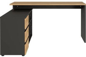 Работна маса от дъб 146x145 cm Lissabon - Germania