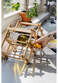 Бамбукова стойка за вино - Bonami Essentials