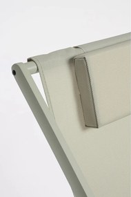 Кафяво-сив градински шезлонг метален Taylor – Bizzotto