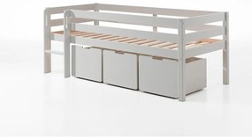 Бели чекмеджета за под детско легло 3 бр Pino - Vipack