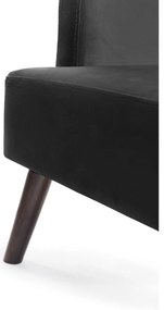 Тъмносиво кадифено кресло Noemye – Bonami Selection