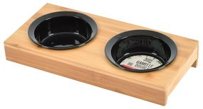 Бамбуков комплект купички с основа за куче ø 12 cm – Love Story