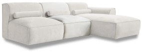 Бял ъглов диван (десен ъгъл) Flex Felix – Miuform