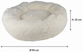 Кремаво легло за куче ø 95 cm – Love Story