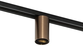 Модерен прожектор тъмно бронз за 1-фазна релсова система GU10 35mm - Iconic Ruby Honey