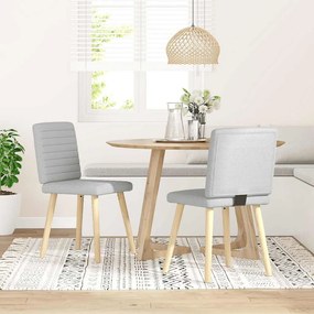 4101183 vidaXL Трапезни столове 2 бр Cloud сив плат