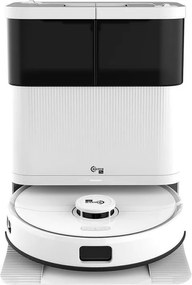 Прахосмукачка робот Magnum PRO, 55W, 10000 Pa, 0.3 л, 130 мин, Wi-Fi, LDS, Гласови известия, Автоматична станция за вода и самопочистване, HEPA, Бял