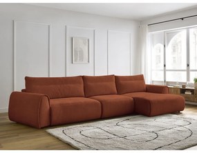 Оранжев ъглов диван Aden – Bobochic Paris