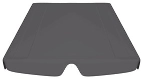 Резервен покрив за градинска люлка антрацит 188/168x110/145 cм