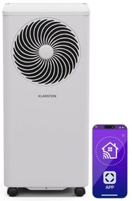 Klarstein Aero Ring 7K, климатик, 7 000 BTU, мобилен и интелигентен, за макс. 31 м² с гласово управление