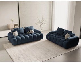 Тъмносин диван 200 cm Linz – Cosmopolitan Design