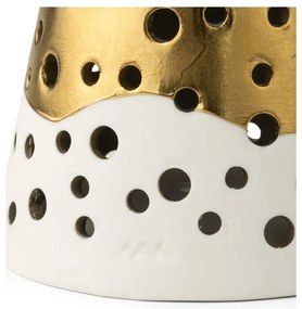 Порцеланов свещник в златист цвят, височина 19 cm Nobili - Kähler Design