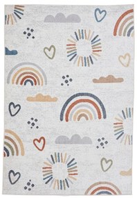 Кремав детски килим 120x170 cm Vida Kids Rainbow – Think Rugs
