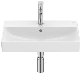 Компактен умивалник за стенен монтаж, A327683000, Roca, керамика, бял гланц, 55х36х15см
