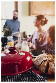 Червена керамична кръгла форма за печене на хляб , ⌀ 28,5 cm - Emile Henry