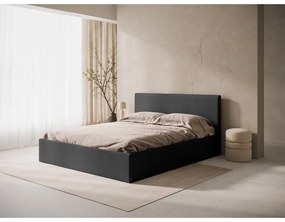 Антрацитна тапицирана табла за легло 170,5x100 cm Remo – Micadoni