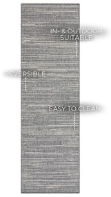 Сив килим за външно приложение 350x80 cm Gemini - Elle Decoration