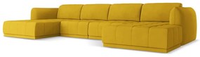Жълт ъглов диван Hoku – Makamii