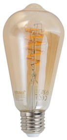 Интелигентна димируема LED крушка E27 ST64 кехлибарена 4.9W 320lm 2500K