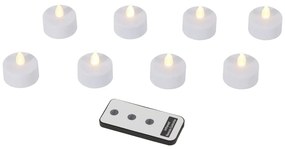 LED свещи в комплект от 8 бр. (височина 4 cm) – Hilight