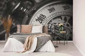 Фототапет – Черно-бял джобен часовник