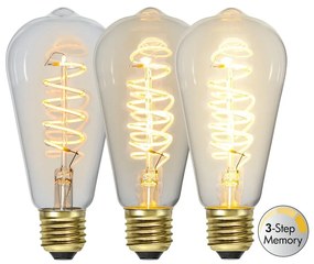 Топла LED крушка с димируема жичка E27, 4 W Spiral Filament - Star Trading