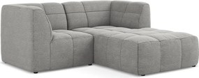 Сив ъглов диван от прежда с примки от букле (десен ъгъл) Aloha – Makamii
