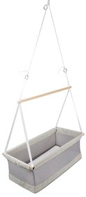 Сива люлка 90x45 cm Safe asleep - Roba