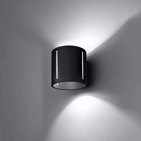 Черна стенна лампа Vulco – Nice Lamps