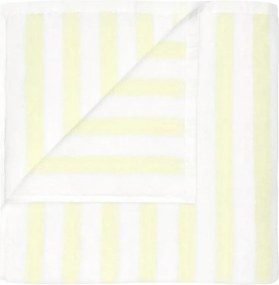 Светложълта/бяла хавлиена кърпа от органичен памук от тери 70x140 cm Arto – Blomus