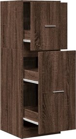 855202 vidaXL Шкаф органайзер, кафяв дъб, 40x41x118 см, инженерно дърво