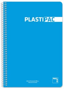 Тетрадка Pacsa Plastipac цвят тюркоаз 80 Листи Din A4 (5 броя)