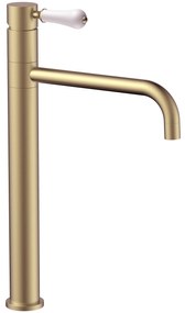 Смесител за мивка Rea Serra Brush  Gold high
