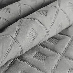 Стилна сива покривка за легло  Ширина: 220 см | Дължина: 240 см