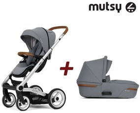 Бебешка количка 2в1 Icon Standard MUTSY - Classic Grey