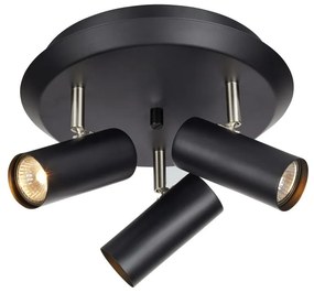 Черна стенна лампа Barcelona Tres - Markslöjd