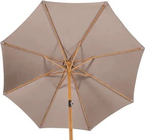 Градински прав чадър Hesperide Tinaei, Бамбуков прът, Olefin, 3 m - Бордо