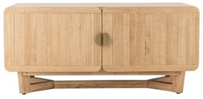 Скрин от масивно каучуково дърво в естествен цвят 120x55x45 cm Serrone – Bloomingville