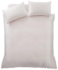 Розово двойно удължено сатенено спално бельо 230x220 cm Silky Soft – Catherine Lansfield