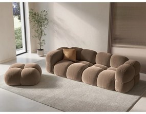 Кафява кадифена табуретка Loretto – Cosmopolitan Design