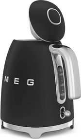 Електрическа кана SMEG KLF03BLMEU, 2400 W, 1.7 л, 360° основа, Матово покритие, Черен