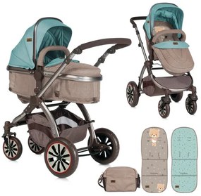 Комбинирана детска количка AURORA Lorelli - Beige&Green Bear