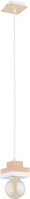 Висяща лампа на кабел MIKO 1xE27/15W/230V бяла/бежова