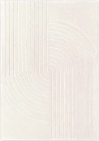Кремав ръчно изработен вълнен килим 120x180 cm Arcura – Vikosa