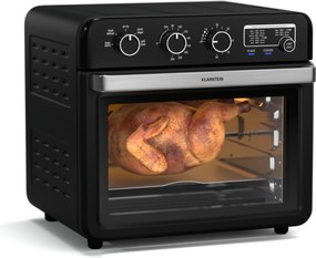 Klarstein Фритюрник Air Glaze, 2000 W, 34 литра, панорамен прозорец, с комплект аксесоари