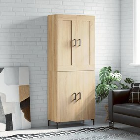 3199556 vidaXL Висок шкаф, дъб сонома, 69,5x34x180 см, инженерно дърво